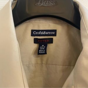 Croft and Barrow Tan/Khaki Dress Shirt